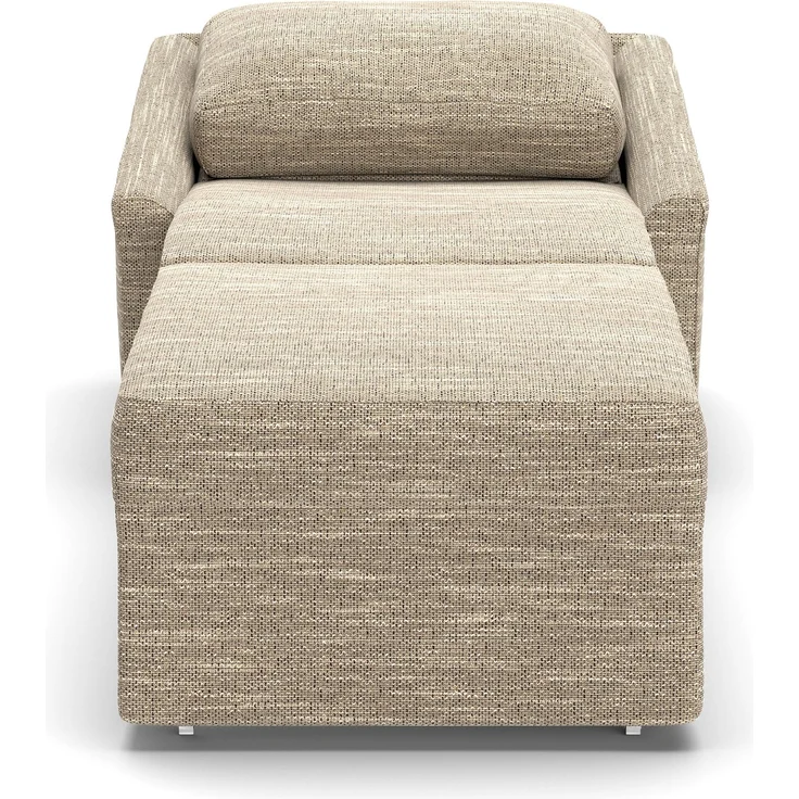DOMO. collection Sessel Relax Box, Polstersessel mit Boxspringfederung und Schlaffunktion, Armsessel, Cocktailsessel, Loungesessel, 108 x 96 x 86 cm (BxTxH), braun-beige – Bild 6