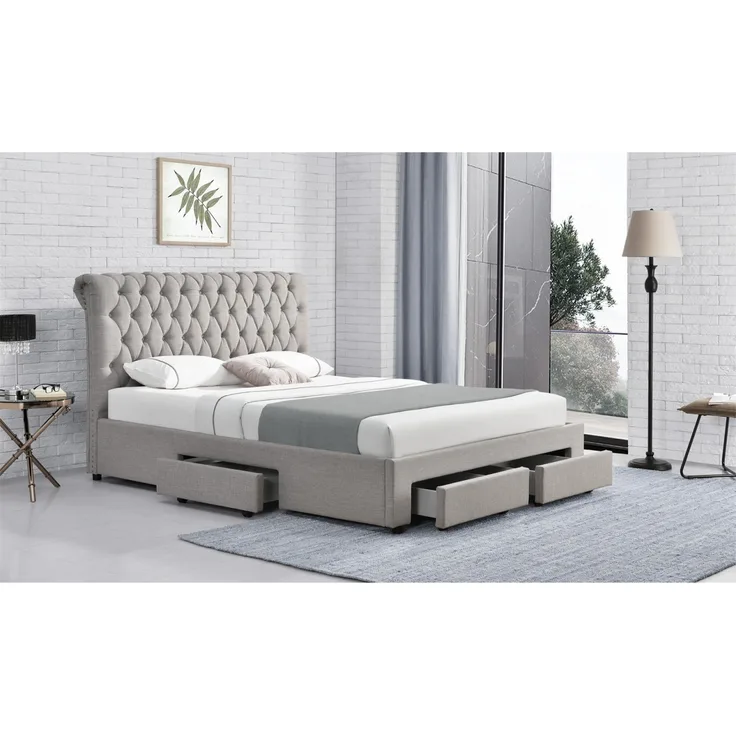 HTI-Living 140 x 200 Bett mit Stauraum