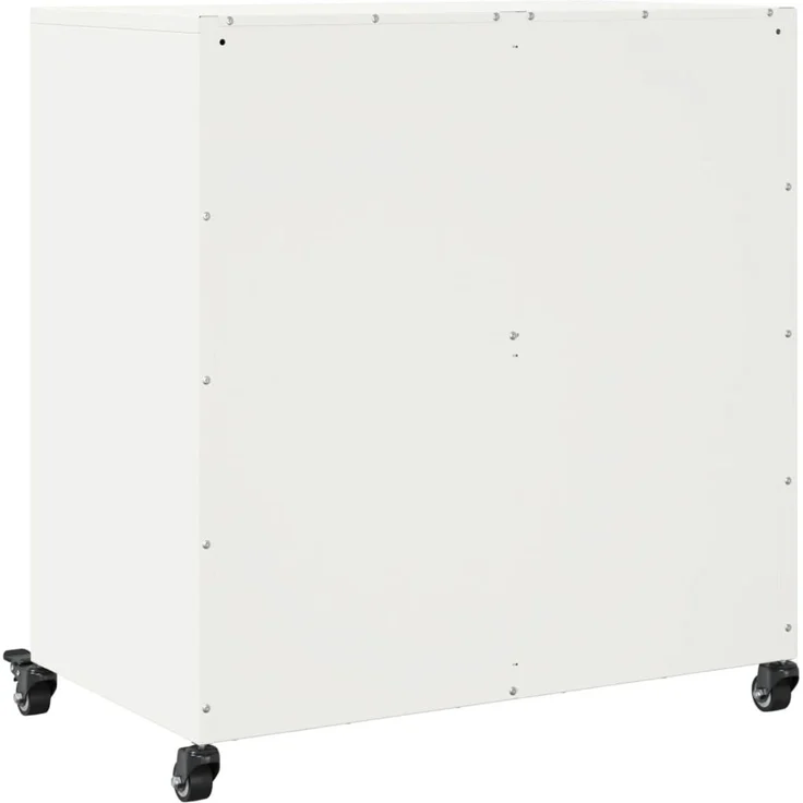 vidaXL Sideboard Weiß 68x39x72 cm Stahl 846661 – Bild 7