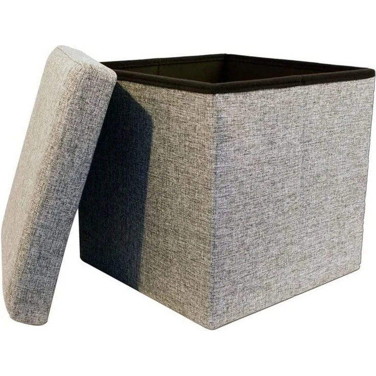 ECHTWERK Sitzwürfel StoreCube, Sitzhocker mit Stauraum, Sitzwürfel faltbar, ca. 38x38x38 cm, Strukturstoff, Aufbewahrungsbox