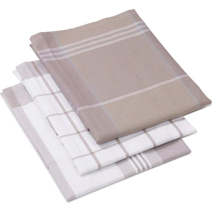 Gözze Geschirrtuch Geschirrtücher, Des. 60058, (Set, 3-tlg), Maß: 50 x 70 cm, Set: 2x kariert und 1x gestreift – Bild 5