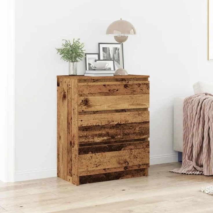 vidaXL Sideboard Altholz-Optik 60x35x76 cm Holzwerkstoff 862491 – Bild 1