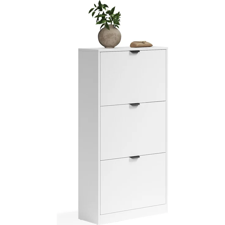 Schuhkipper Gizmo Weiß 59x112 cm mit 3 Fächern Vicco – Bild 6
