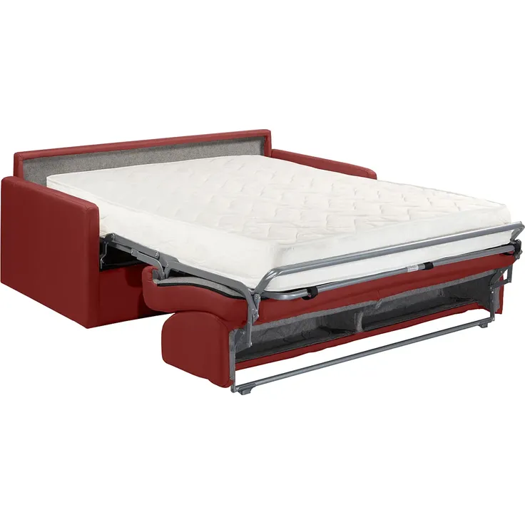 Vente-unique - CALIFE Sofa Stoff Rot - B 223 cm94 cm x H 85 cm x L 150 cm – Bild 4