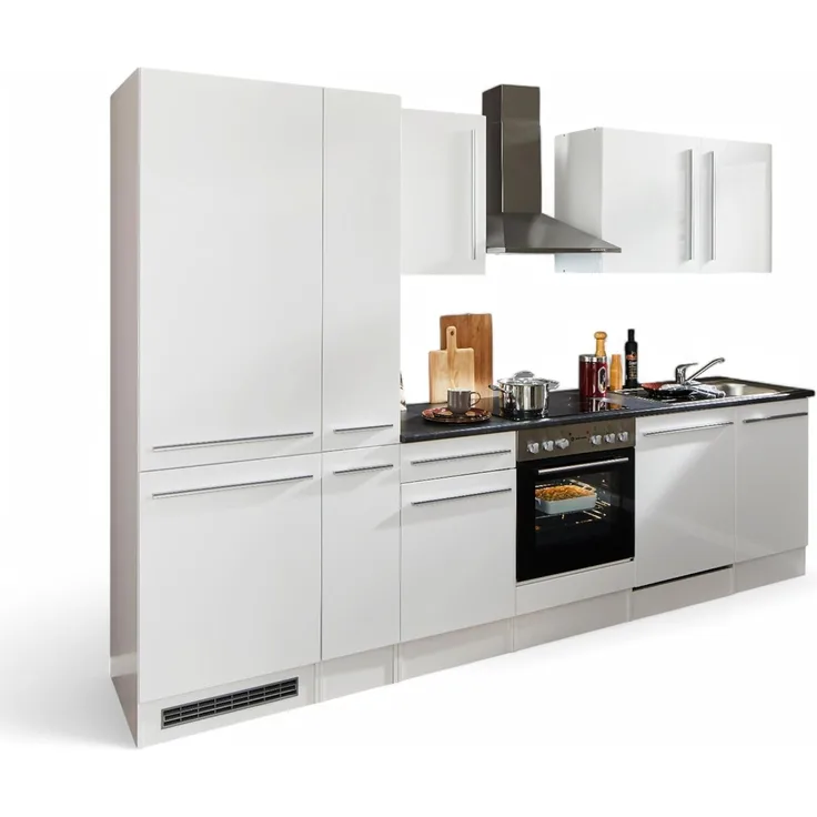 BASIC by Balculina Küchenzeile Jazz, Breite 310 cm, wahlweise mit E-Geräten