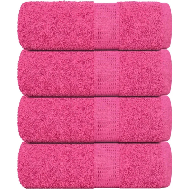 vidaXL Gästetücher FROGN 4 Stk. Rosa 30x50 cm 360 g/m² 137044 – Bild 1