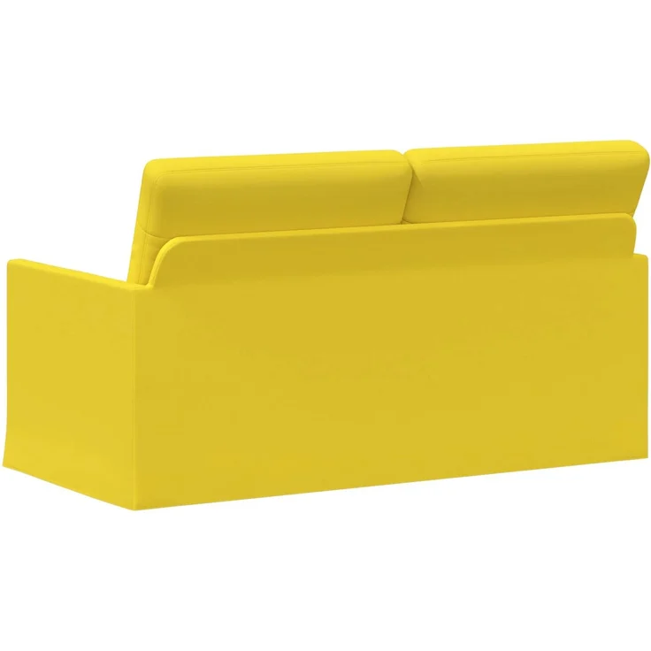 vidaXL 2-Sitzer Sofa Helles Gelb 150 x 81 x 82 cm Stoff 42041082 – Bild 4