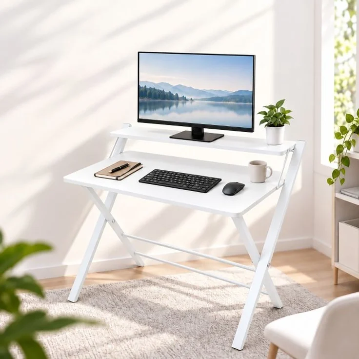 Relaxdays Klappbarer Schreibtisch Monitoraufsatz – Bild 5