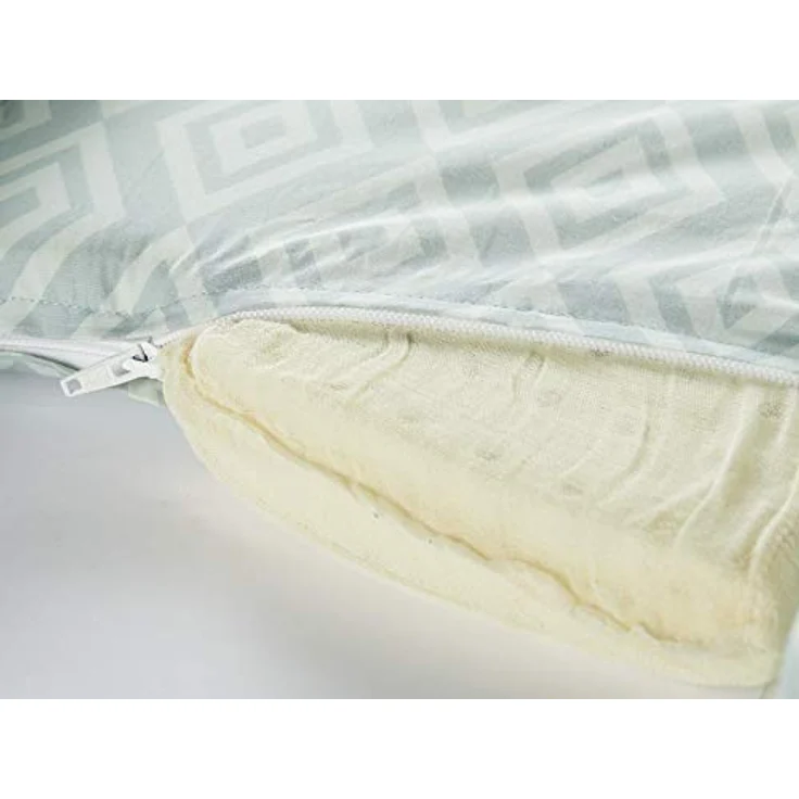 Bio Babynest Nestchen 100% Bio-Baumwolle (kbA), Kapok und Naturkautschuk, Maße 105x55 cm, Mint – Bild 5