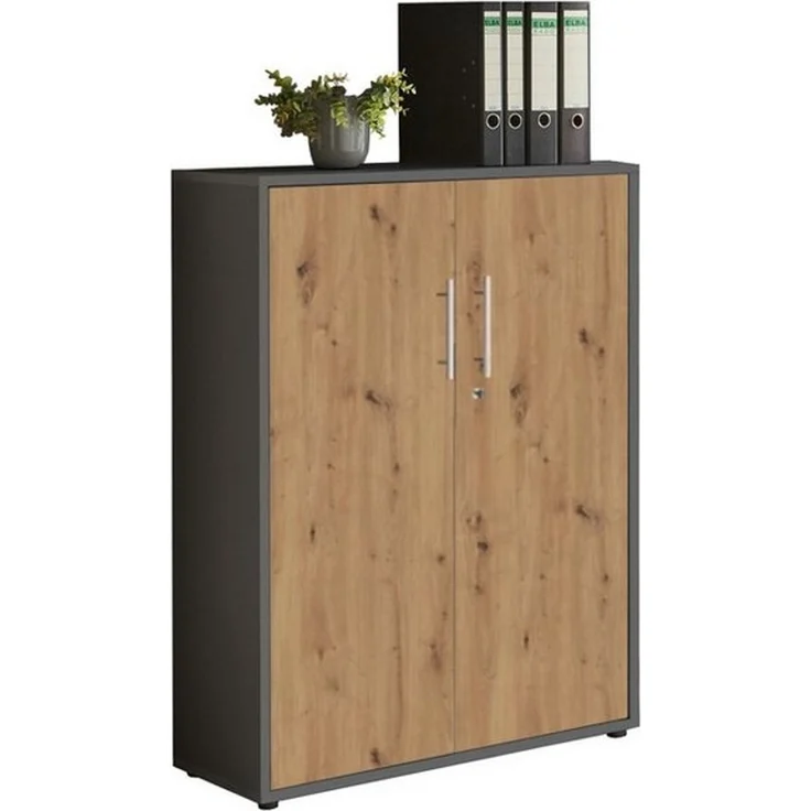 BMG Möbel Aktenschrank Office Edition Schrankwand 1 niedrig abschließbar, in verschiedenen Farben – Bild 3