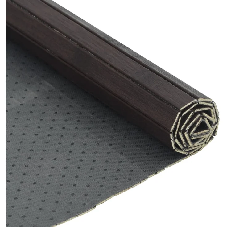 vidaXL Teppich Rechteckig Dunkelbraun 70x500 cm Bambus 376767 – Bild 4