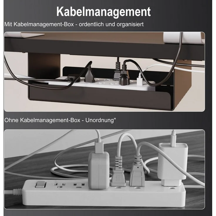 HOMALL Schreibtisch Höhenverstellbarer Elektrisch mit 25mm starker einteiliger Tischplatte (25 mm dicke, nahtlose, monolithische Tischplatten Keine gespleiten Platten Vielseitig und hochwertig Erinnerung bei langerem Stehen) – Bild 4