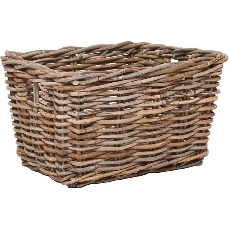 VIVANNO Regalkorb Rattan CESTA Kasten - Natur Geflochten (1 St), 26x33x20 cm – Bild 4