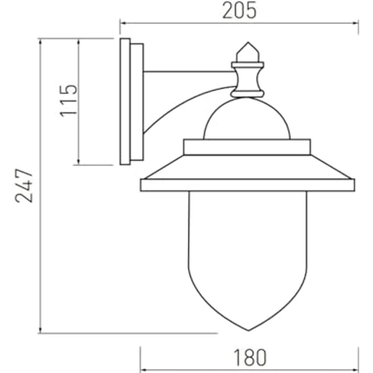GTV - Gartenleuchte TOSKANA im Cottage-Stil, Außenlampe aus Aluminium, wetterfeste Außenleuchte IP54, E27 Lichtquelle für Garten, Terrasse, Eingang, grau – Bild 2