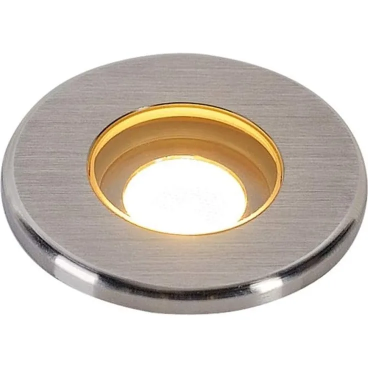 SLV No. 233540 DASAR LED MINI Bodeneinbauleuchte rund Edelstahl 316 2W 3000K 12-24V IP67