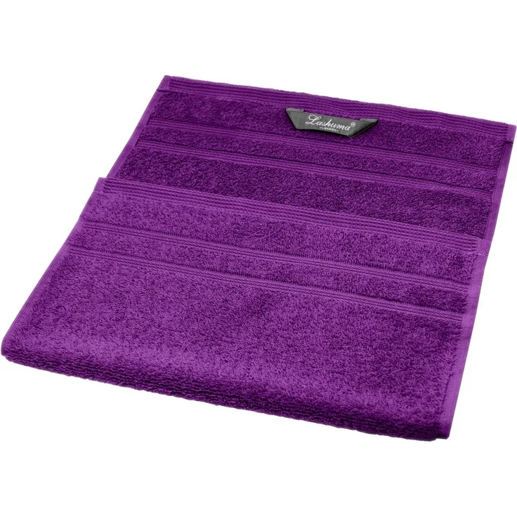 Lashuma Handtuch Set London, Frottee (Set, 4-St), Flauschige Badezimmer Handtücher lila 30x50 cm – Bild 2