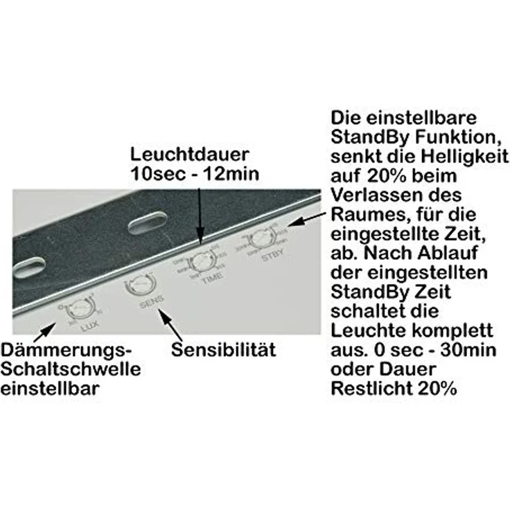 ChiliTec LED Deckenleuchte mit HF Sensor, 16W – Bild 6