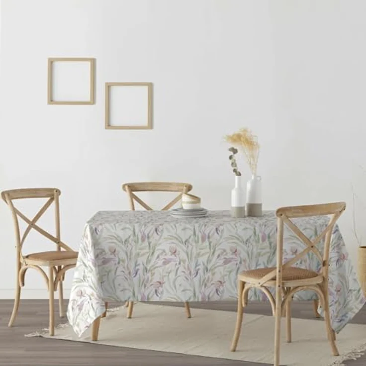 Belum Tischdecke, 140 x 140 cm, schmutzabweisend, 100% Baumwolle, Kunstharz, Modell 0120-248, ohne Gummi, wasserdicht, schmutzabweisend, flüssigkeitsabweisend – Bild 3