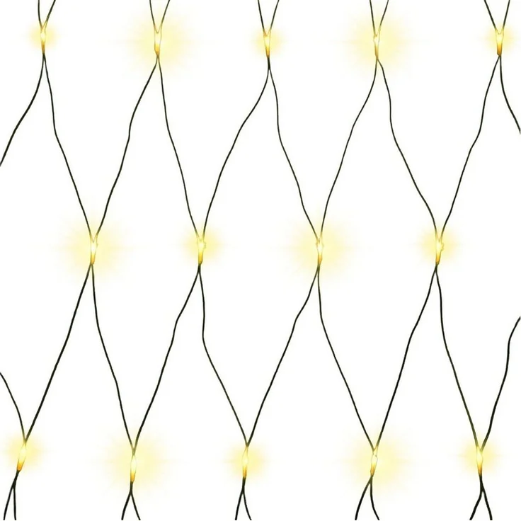 Gartenpirat Lichternetz mit warmweißen LEDs und Timer Batteriebetrieben – Bild 1