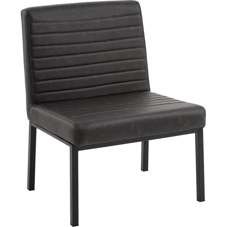 Wingston XXL Stuhl 69x94x62cm Kunstleder grau bis 250kg Stabil Komfortabel Pflegeleicht Cooles Design Perfekt für starke Leute – Bild 1