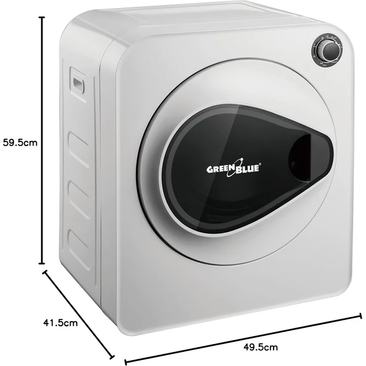 GreenBlue Elektrischer Wäschetrockner GB405, Fünf Trocknungsprogramme Wäschetrockner 830W 3kg – Bild 10