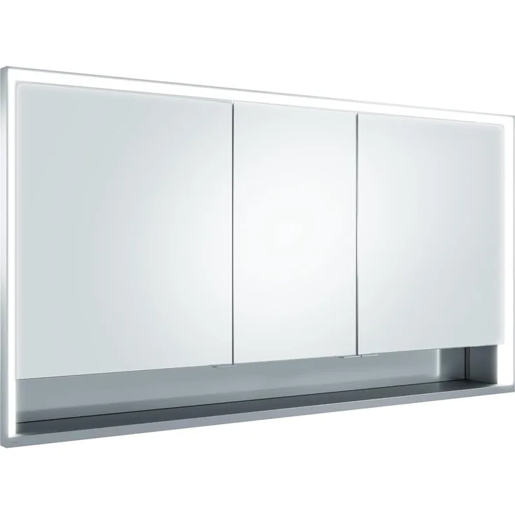 Keuco Royal Lumos Spiegelschrank 14316, 3 Drehtüren, Wandeinbau, 1400mm - 14316171301
