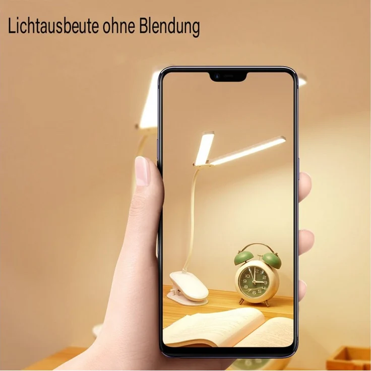 ibettertec LED Leselampe Leselampe Bett, LED Klemmlampe Bett mit Touch Dimmbar, Touch-Steuerung, dimmbar, 3 Farbtemperaturen, flexibel einstellbar, USB aufladbar, LED fest integriert, Warmweiß (3000K), Kaltweiß (6000K), Naturweiß (4000K), Klemmleuchte ... – Bild 4