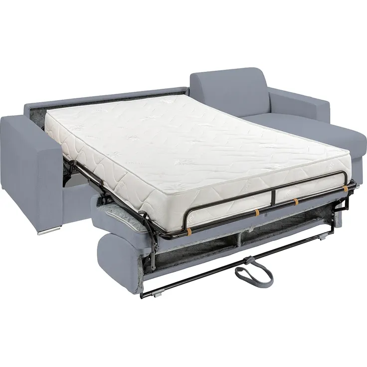 Vente-unique - CALITO Sofa Stoff GrauGrau - B 223 cm152 cm x H 93 cm x L 278 cm – Bild 3