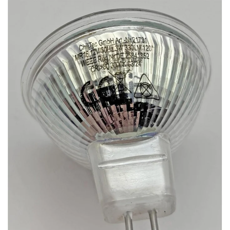LED Strahler MR16 "H40 SMD"120°, 3000k, 330lm, 12V/3W, warmweiß – Bild 5