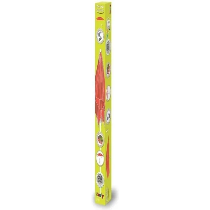 Smoby Sunshade Kinder-Sonnenschirm Quadratisch Rot Monochromatisch 2 Jahr(e) 155 cm