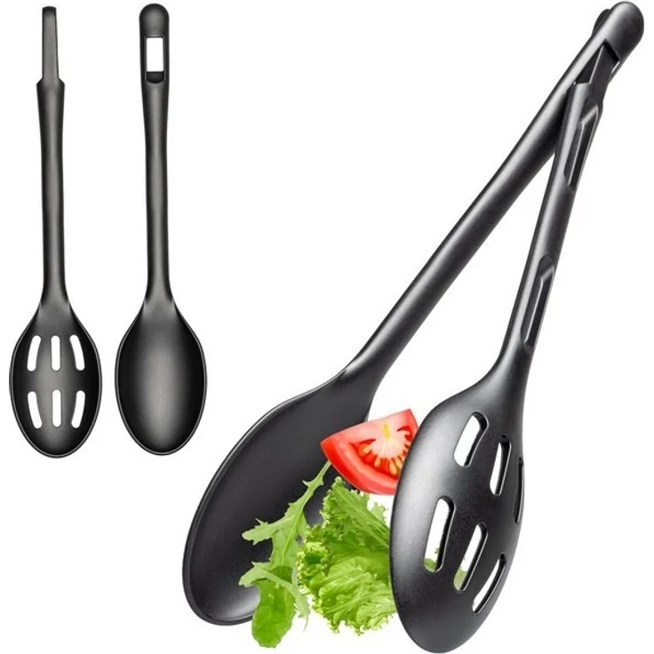 Hausfelder Salatbesteck Salatbesteck zweiteilig (Schwarz) (2-tlg) – Bild 4