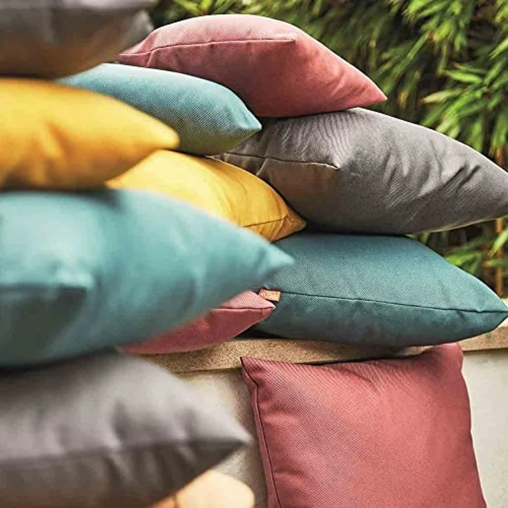 SIENA GARDEN PRIME Dekokissen, Bezug aus 100% Polypropylen, Dessin 204, Farbe Grau – Bild 5