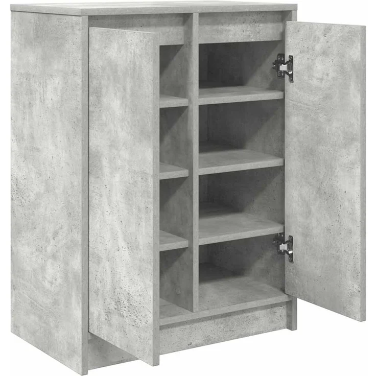 vidaXL Schuhschrank Betongrau 57x34x76 cm Holzwerkstoff 861871 – Bild 5