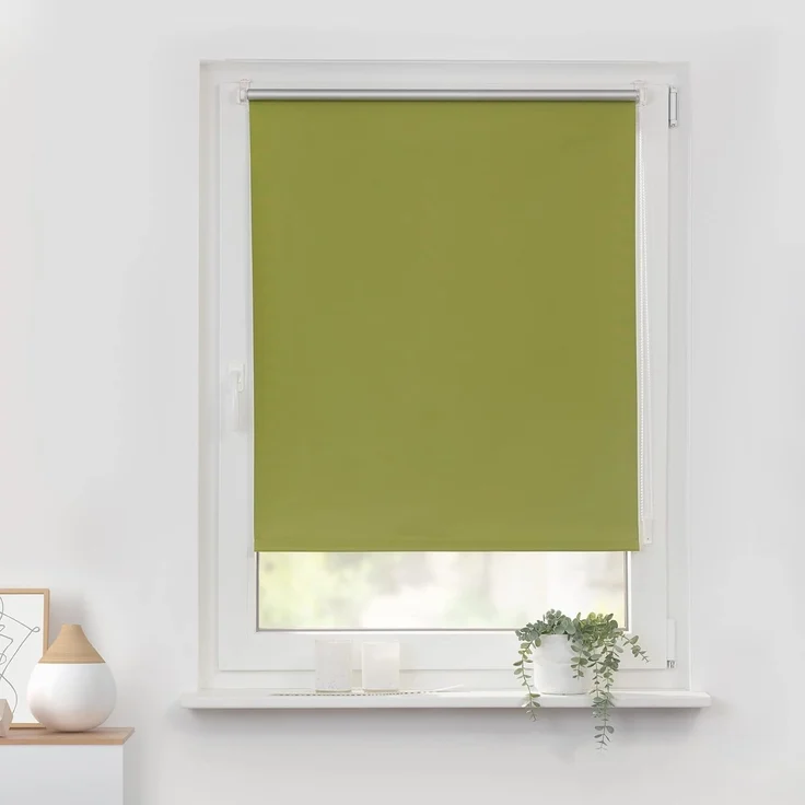 Lichtblick Sonnenschutzsysteme GmbH Thermo-Rollo Vancouver 100 cm x 150 cm (BxL) Grün Verdunkelnd & Thermofunktion; Klemm- und schraubbar; Energiesparend – Bild 2