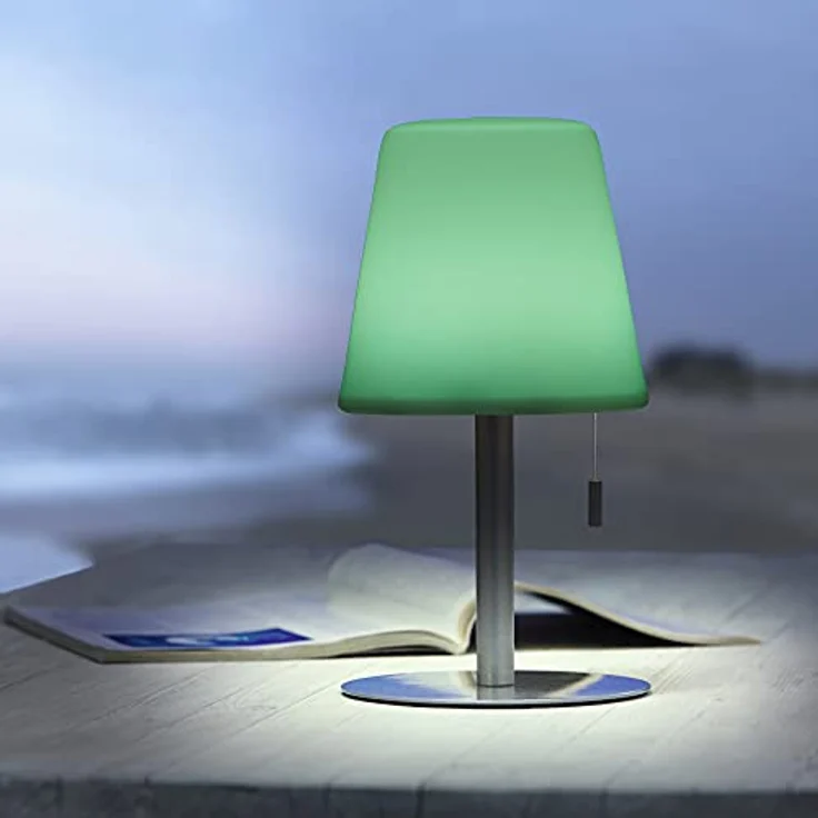 Northpoint LED Akku Tischlampe, 4400mAh, RGBW Farbwechsel, 30h Laufzeit, dimmbar, wasserfest, Flackereffekt – Bild 3