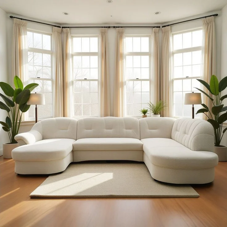 DOMO collection Wohnlandschaft FLORES 293x180x86 cm, hochwertig, komfortabel, U-Form, 3 Teile, wahlw. mit Bettfunktion, wahlw. mit Federkern, Unser Dauertiefpreis – Bild 1