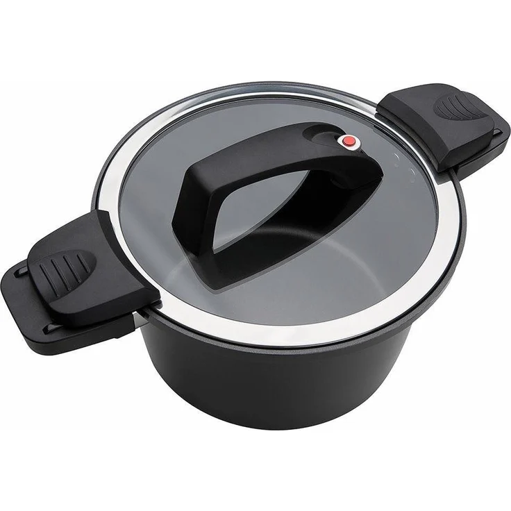 GSW Dampfgartopf Gourmet Nero, Aluminium (1-tlg), Dampfkochtopf, Induktion – Bild 1