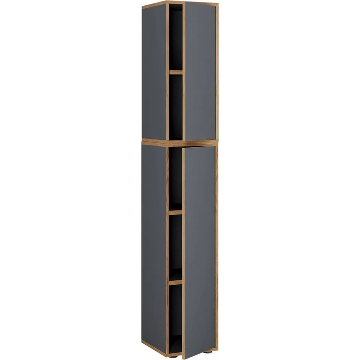 VCM Büroschrank Salia 920800 Anthrazit H. 183 x B. 30 x T. 33 cm – Bild 1