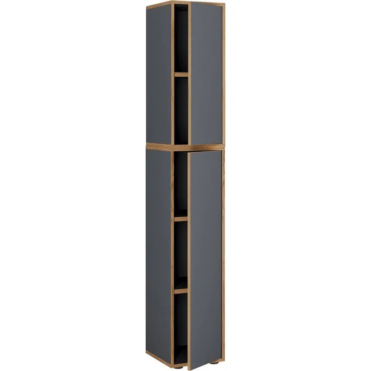 VCM Büroschrank Salia 920800 Anthrazit H. 183 x B. 30 x T. 33 cm