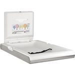 Baby Wickelstation Wickeltisch vertikales Modell Edelstahl zusammenklappbare Wickelablage zur Wandmontage