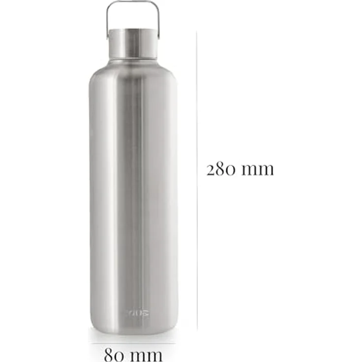 Thermosflasche Isolier-Trinkflasche Doppelwandig 1L EQUA Timeless Steel 683594 – Bild 3