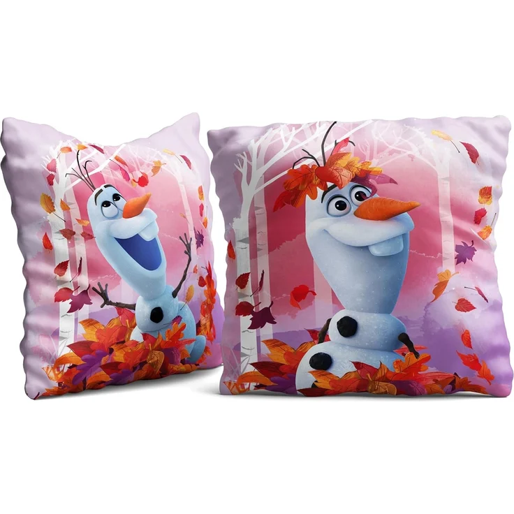 BERONAGE Dekokissen Frozen Die Eiskönigin Kissen Olaf Summer 40x40 cm Kuschelkissen, passend zur Bettwäsche, ideal für Sofa, Couch, Kinder-Bett, Auto – Bild 1
