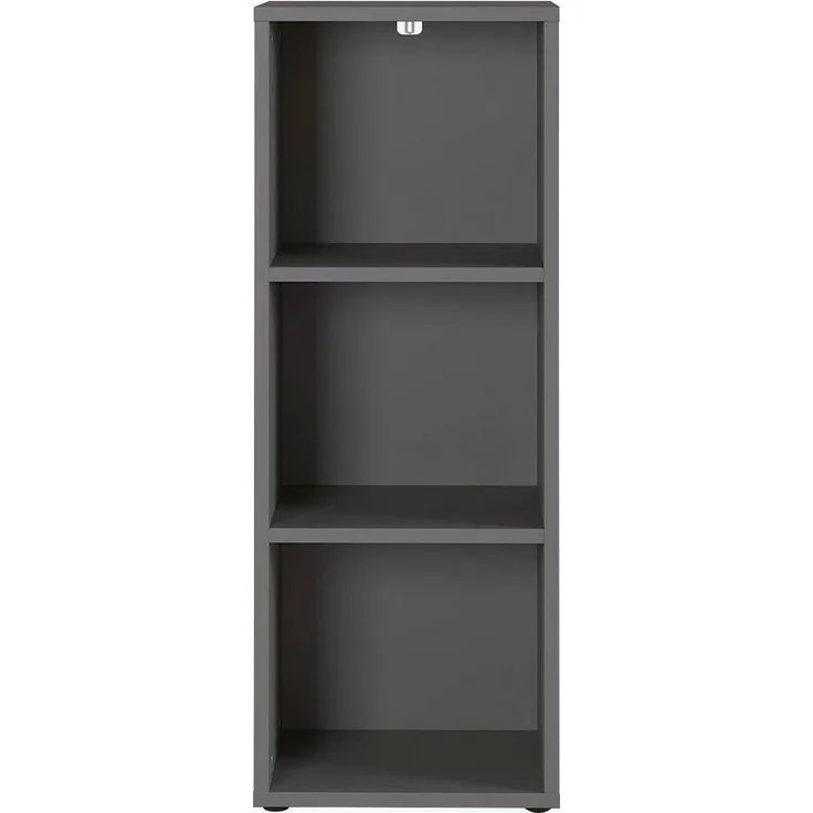 Regal Büroregal Bücher Holz Stauraum ca. 45 x 120 x 40 cm LISSABON Grau Graphit
