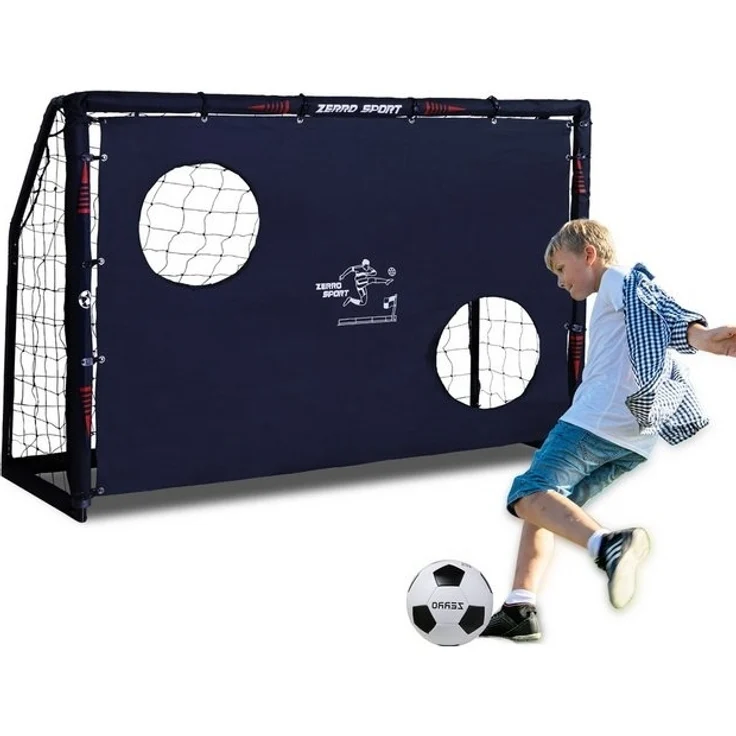 CCLIFE Fußballtor Fussballtor Outdoor mit Fußball für Erwachsene Kinder, B×L×H:60×180×120cm mit Torwand und Fußball – Bild 4