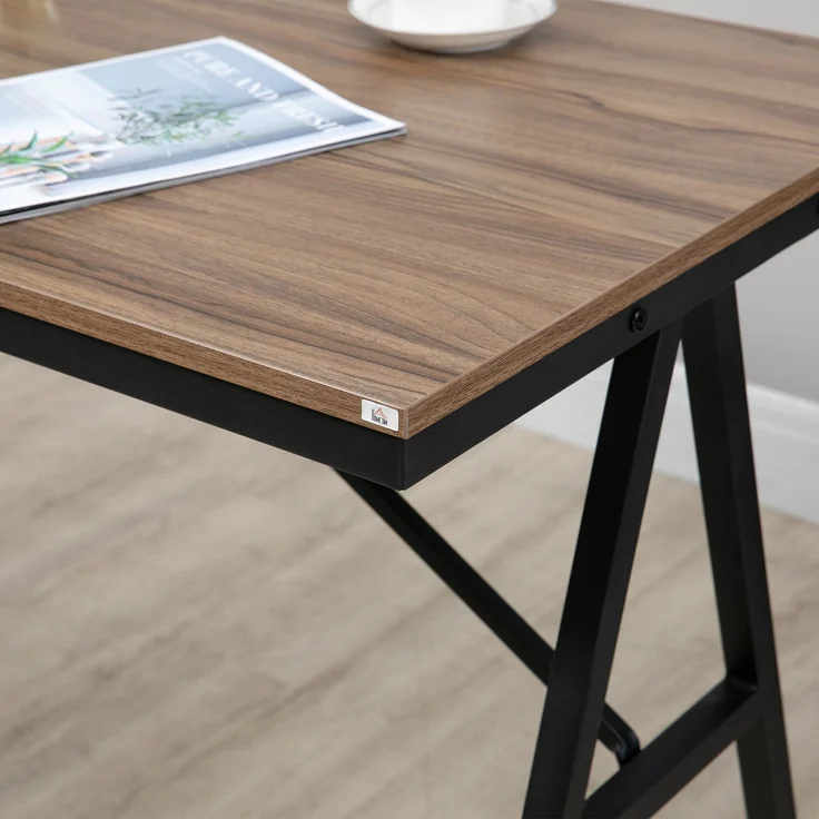 Bartisch mit Barhockern im Industrie-Design, Knopfheftung, 120 cm x 60 cm x 91 cm, Hellgrau--Hellgrau--91x60x120cm--YOUDENOVA – Bild 10
