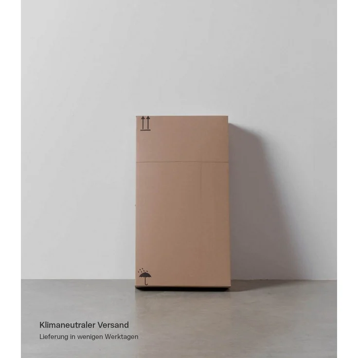 mokebo Waschbeckenunterschrank Der Waschbär (60x70x34 cm, in Kaschmir) Waschtischunterschrank oder Badezimmerschrank in Beige Grau – Bild 3
