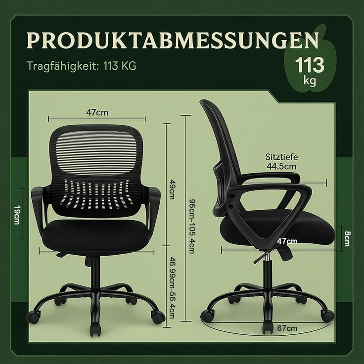 DUMOS Barhocker Barstuhl mit Sitzkissen Aus Pu-leder Und Metallbein BarStool mit lehne (2er Set), gepolstertes Leder,Stahlgestell,Sitzhöhe 40 cm, 66 cm, 74 cm – Bild 2