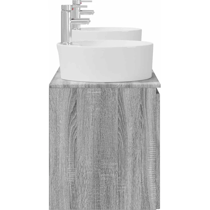 vidaXL Badezimmerschrank-Set 3 stk. Grau Sonoma 161,5 x 44,5 x 82 cm 3405673 – Bild 6