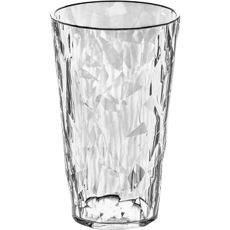 Koziol Crystal 2. 0 L Glas, Trinkbecher, Saftglas, Wasserbecher, Transparent Klar 450 ml, 3578535