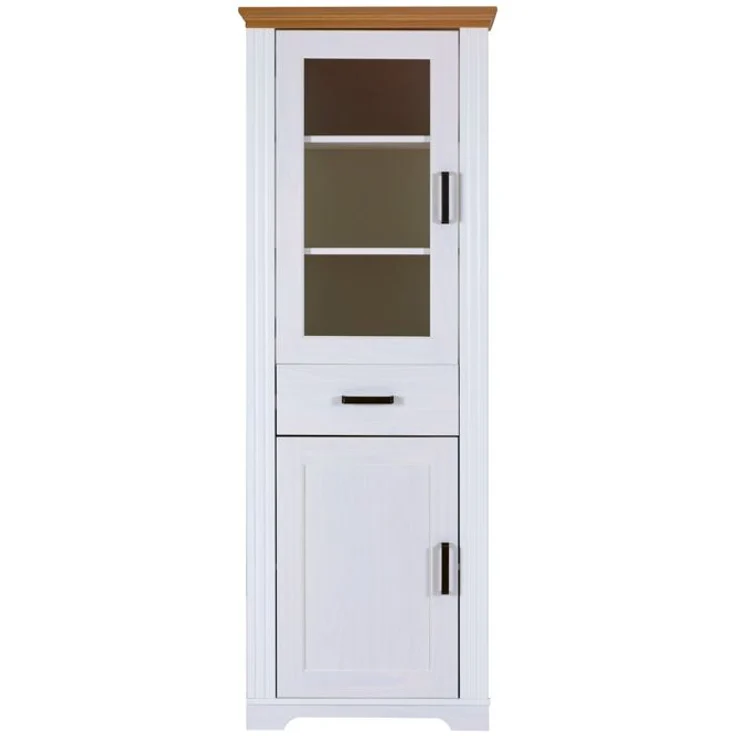 Maluno Säulenvitrine weiß – Bild 1